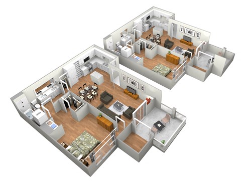 Avila Floor Plan at LEVANTE APARTMENT HOMES, California